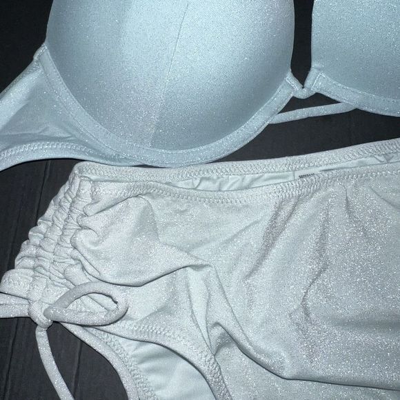 Victoria's Secret 32AA,32A,32B,32C,34B BOMBSHELL BIKINI high-waist bottom mint - Picture 7 of 10